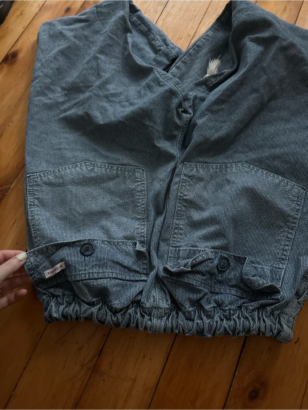 Dr. Collectors Teddy Forever Striped Pants Denim Blue - Picture 8 of 9